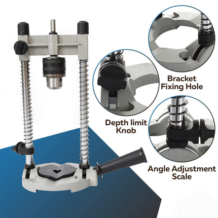 Adjustable Drill Stand Drill Press Sturdy for Electric Drill Wood Metal Drilling