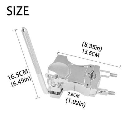 Drum Set Tom Clamp Extension Clip Adjustable Anti-Slip For Drum Kit Expansion
