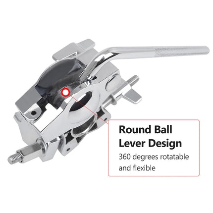 Drum Set Tom Clamp Extension Clip Adjustable Anti-Slip For Drum Kit Expansion