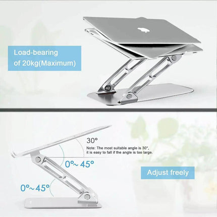 Adjustable Folding Aluminum Stand Ergonomic Design Portable Laptop Stand Holder - Aimall