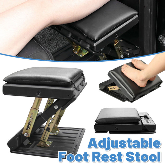 Artiss Foot Rest Stool Office Under Desk Fold Footrest Massage Cushion Pad Black