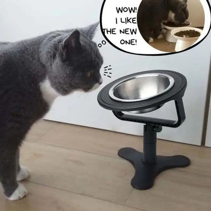Adjustable Pet Bowl Stand 3 Heights 0-20 Tilt Elevated Feeder for Dogs Cats