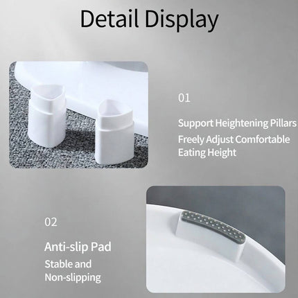 Adjustable Dual Height Pet Bowl Stand Yellow White