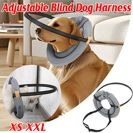 Blind Dog Harness Guiding Device Halo Anti Collision Ring Protective Pet Support
