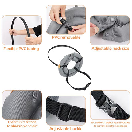 Blind Dog Harness Guiding Device Halo Anti Collision Ring Protective Pet Support