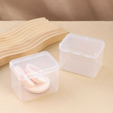 10PCS Mini Clear Plastic Storage Box Small Item Organiser Jewellery Craft Parts