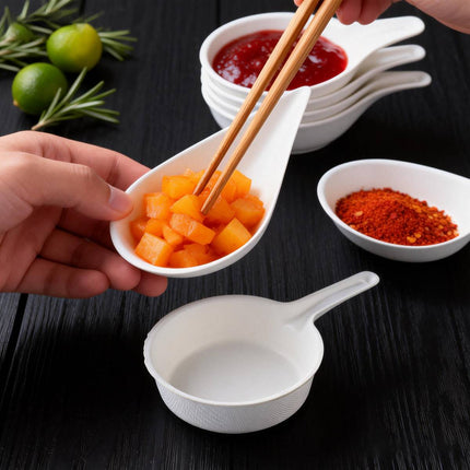 100Pcs Disposable Paper Sauce Dip Dishes Party Tableware Snack Bowls