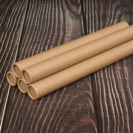 20Pcs Paper Storage Tube Set Craft Organiser Small Item Container Kraft Packaging