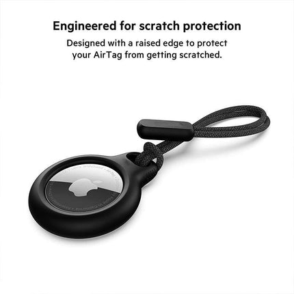 For Apple Airtag Air Tag Lanyard Case Protector Protective Cover Shell Key Chain - Aimall