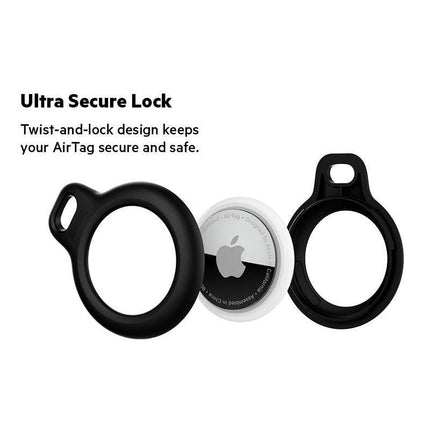 For Apple Airtag Air Tag Lanyard Case Protector Protective Cover Shell Key Chain - Aimall