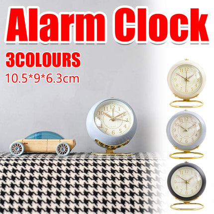 Creative Silent Battery Operated Desk Alarm Clock with Noctilucent For Bedroom