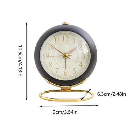 Creative Silent Battery Operated Desk Alarm Clock with Noctilucent For Bedroom