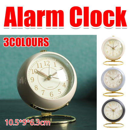 Creative Silent Battery Operated Desk Alarm Clock with Noctilucent For Bedroom