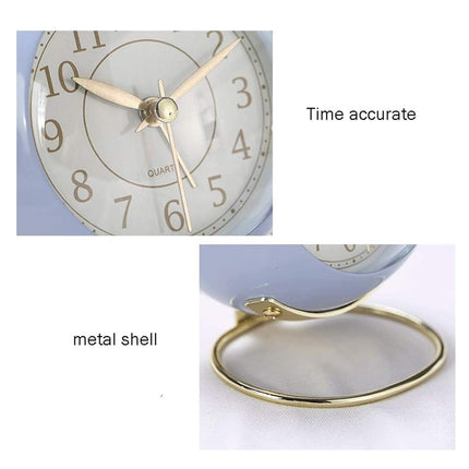 Creative Silent Battery Operated Desk Alarm Clock with Noctilucent For Bedroom