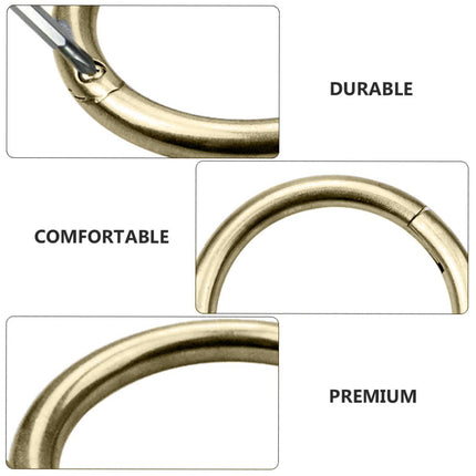 Solid Brass Cattle Nose Ring Livestock Traction Ring Farm Cattle Breeding S M