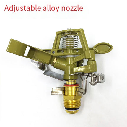 360 Degrees Alloy Sprinkler Head Garden Lawn Rotating Nozzle Adjustable Angle Durable