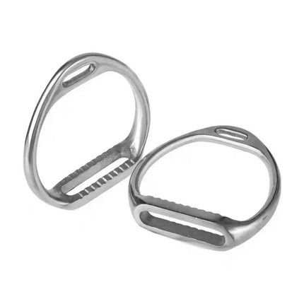 Aluminium Alloy Horse Riding Stirrups Set of 2 Non Slip Saddle Foot Pedals