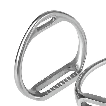 Aluminium Alloy Horse Riding Stirrups Set of 2 Non Slip Saddle Foot Pedals