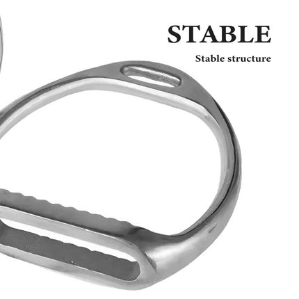 Aluminium Alloy Horse Riding Stirrups Set of 2 Non Slip Saddle Foot Pedals