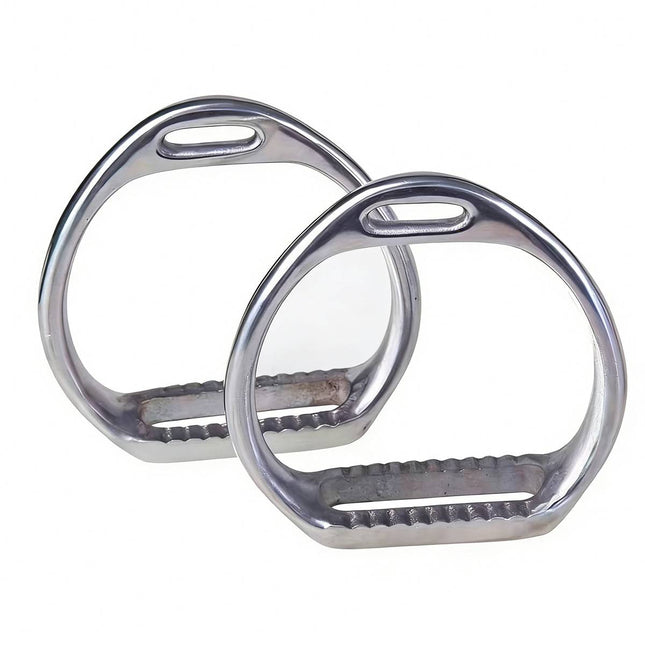 Aluminium Alloy Horse Riding Stirrups Set of 2 Non Slip Saddle Foot Pedals