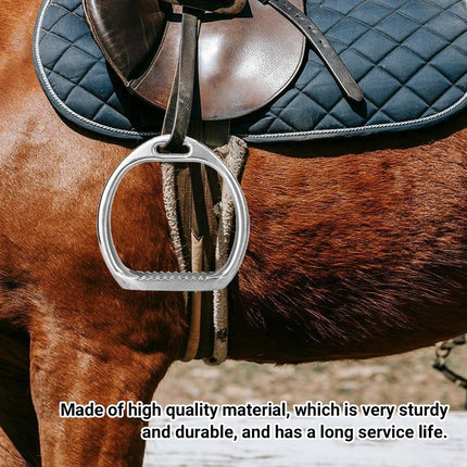 Aluminium Alloy Horse Riding Stirrups Set of 2 Non Slip Saddle Foot Pedals