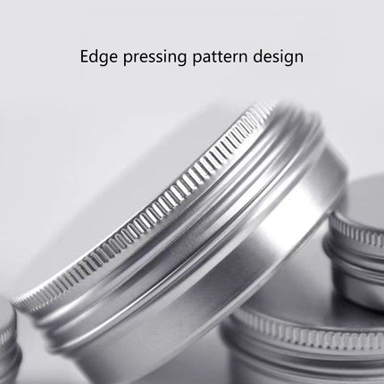 Small Round Aluminum Storage Tins with Screw Lids for Balms Crafts and Jewelr