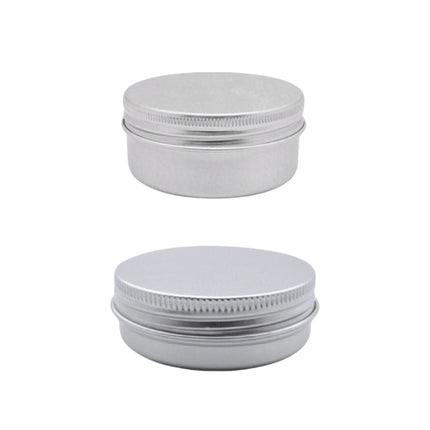 Small Round Aluminum Storage Tins with Screw Lids for Balms Crafts and Jewelr