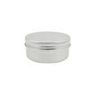 Small Round Aluminum Storage Tins with Screw Lids for Balms Crafts and Jewelr