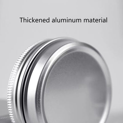 Small Round Aluminum Storage Tins with Screw Lids for Balms Crafts and Jewelr