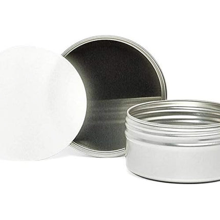 Small Round Aluminum Storage Tins with Screw Lids for Balms Crafts and Jewelr