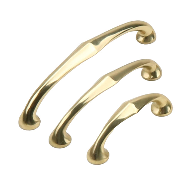 Copper Cabinet Handles Gold Drawer Pulls 3 Sizes Simple Closet Door Handle