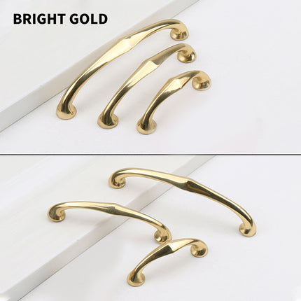 Copper Cabinet Handles Gold Drawer Pulls 3 Sizes Simple Closet Door Handle