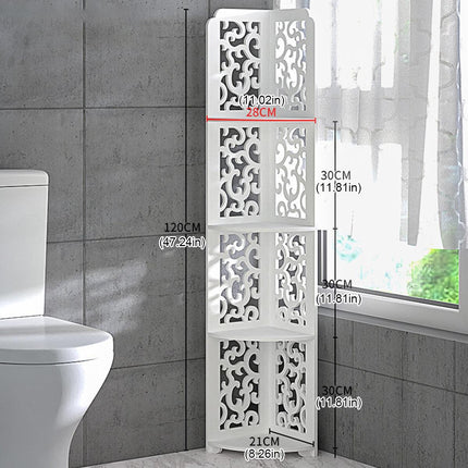 4 Tier Bathroom Corner Shelf Toilet Shower Storage Cabinet Rack Home Organizer