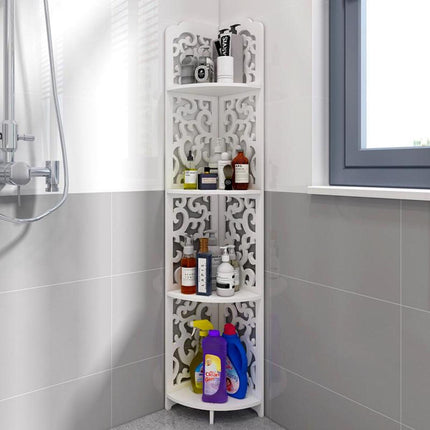 4 Tier Bathroom Corner Shelf Toilet Shower Storage Cabinet Rack Home Organizer