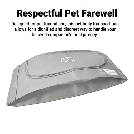 2 Sizes S / M Leakproof Animal Non Woven Body Bag For Pet Burial Animals Use