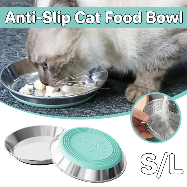 AntiSlip Cat Bowl Pet Food Basin Cat and Dog Feeding Bowl Universal Pet Dish