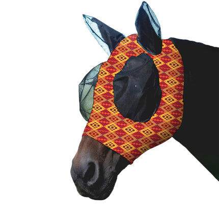 Mosquito Proof Horse Mask Printed Head Cover Large Size Protective for Outdoor