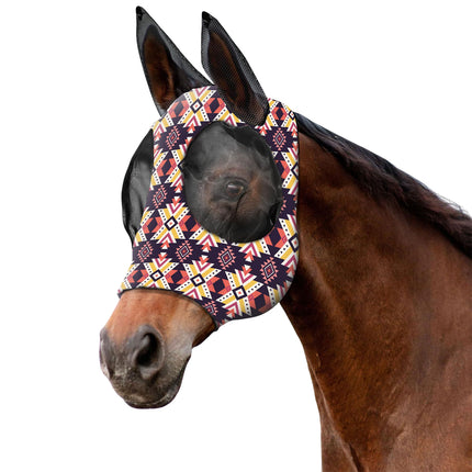 Mosquito Proof Horse Mask Printed Head Cover Large Size Protective for Outdoor