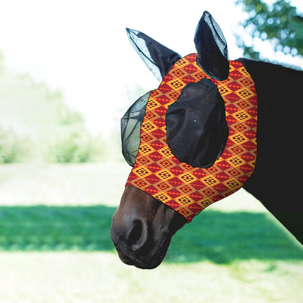 Mosquito Proof Horse Mask Printed Head Cover Large Size Protective for Outdoor