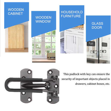 Anti Theft Lock Latch Door Bolt Security Lock For Home Bedroom Bathroom