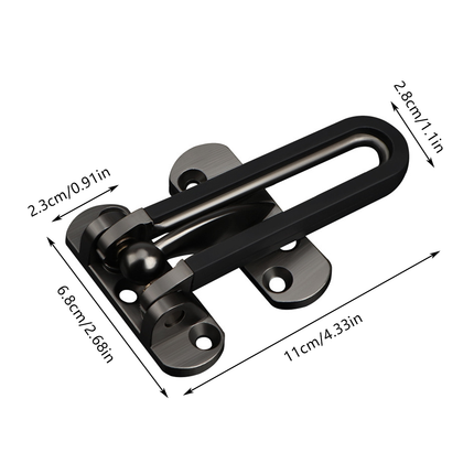 Anti Theft Lock Latch Door Bolt Security Lock For Home Bedroom Bathroom