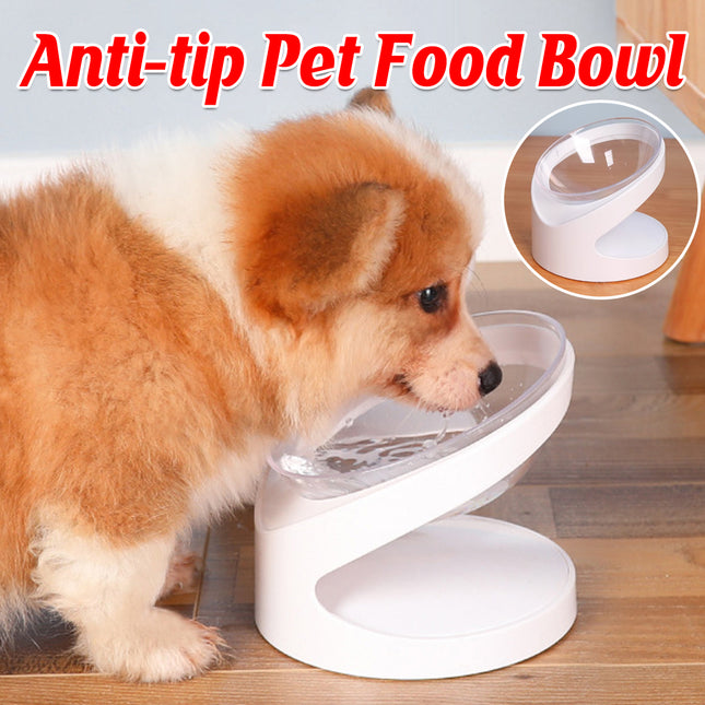 Elevated Cat Food Bowl Tilted Pet Feeding Dish For Neck Protection Feeding Use