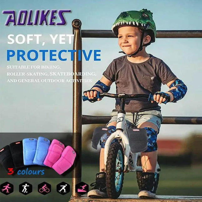 AOLIKES Kid Knee Pad Crash Proof Antislip Basketball Skating Protector AU Stock - Aimall