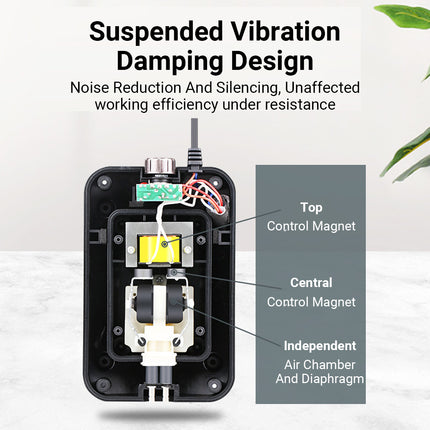 Aquarium Air Pump 4W/6W Oxygen Pump Silence Adjustable for Fish Tank Use