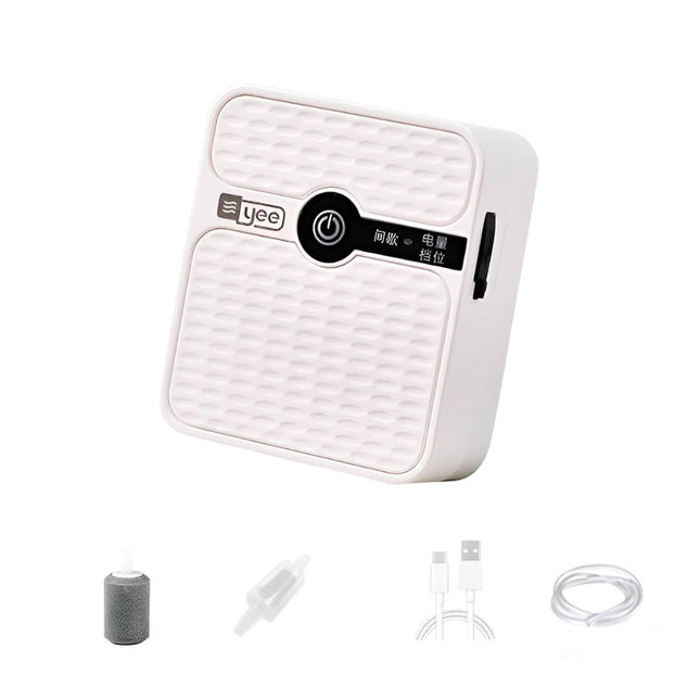 Rechargeable Silent Aquarium Air Pump 5W Single Outlet 2200mAh Portable