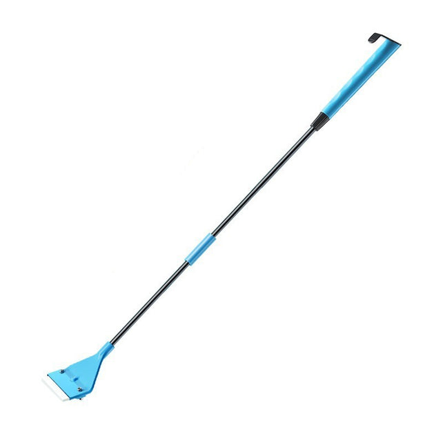 62cm long handle aquarium algae scraper white background - 2-in-1 fish tank glass cleaning tool
