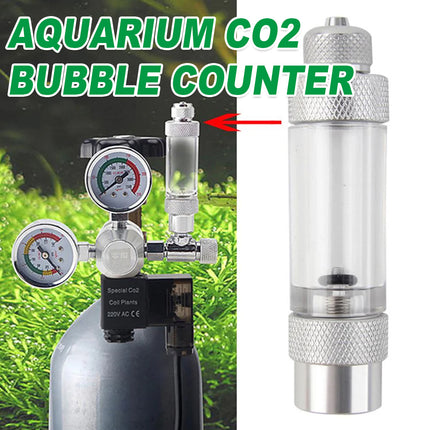 Aquarium CO2 Bubble Counter Single Head Durable for Fish Tank Planted Aquarium