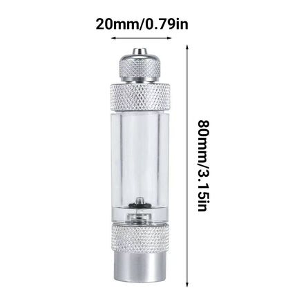 Aquarium CO2 Bubble Counter Single Head Durable for Fish Tank Planted Aquarium