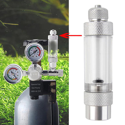Aquarium CO2 Bubble Counter Single Head Durable for Fish Tank Planted Aquarium