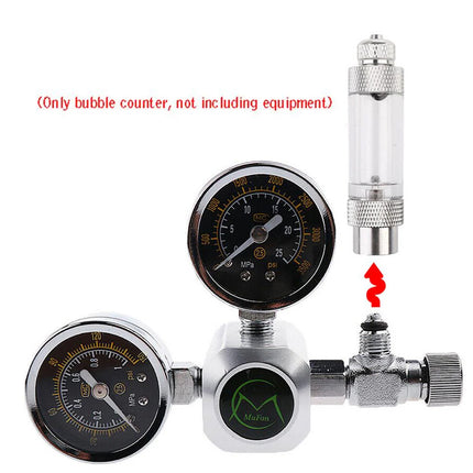 Aquarium CO2 Bubble Counter Single Head Durable for Fish Tank Planted Aquarium